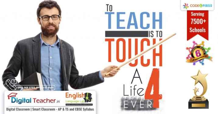 A Teacher Telling About English Words using a stick.