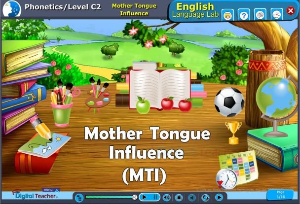 Digital language lab phonetics level c2 mother tongue influence ( mti )