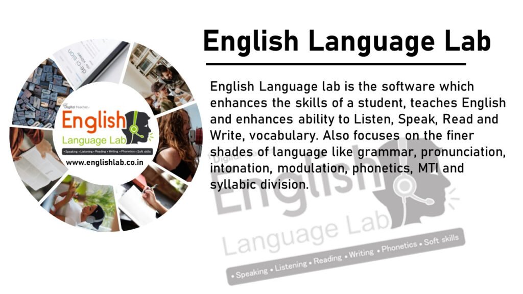 English Language Lab software skills in LSRW.