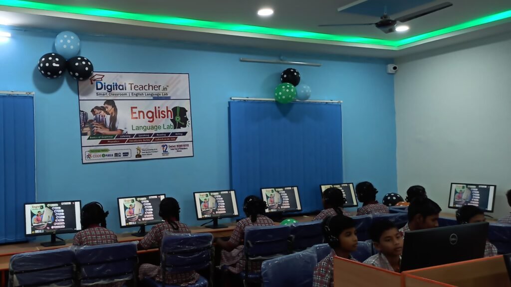 Set-up of English Language Lab Software at ZPHS Govt High School Husnabad